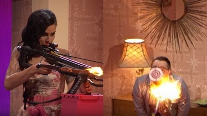 America's Got Talent : elle tire par erreur une flèche enflammée dans la gorge de son fiancé