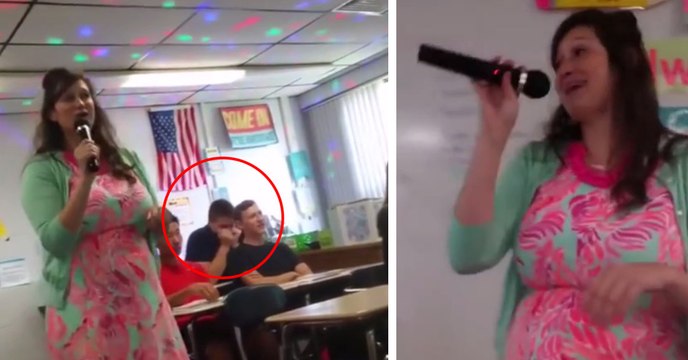 Pour détendre sa classe le jour de la rentrée, cette prof se lance dans un karaoké endiablé