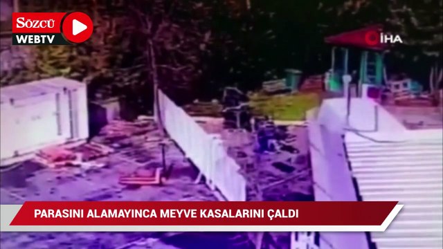 İstanbul’da ilginç hırsızlık: Parasını alamayınca çalıştığı firmanın meyve kasalarını çaldı