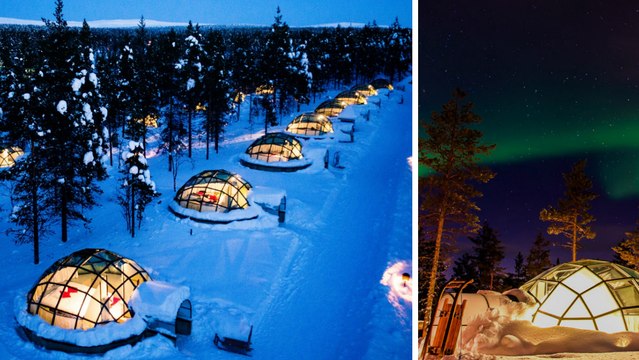 Kakslauttanen Arctic Resort (Finlande) : dormir dans un igloo sous les aurores boréales