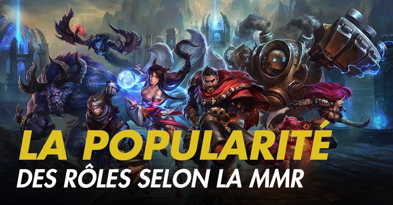 League of Legends : Riot a dévoilé la popularité de chaque rôle selon la MMR des joueurs