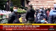 Türkiye'nin nüfusu 1 milyon 65 bin 911 kişi arttı