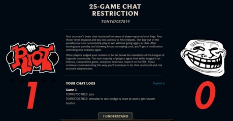 League of Legends : Riot Games détruit une nouvelle pleureuse qui se plaignait sur les forums