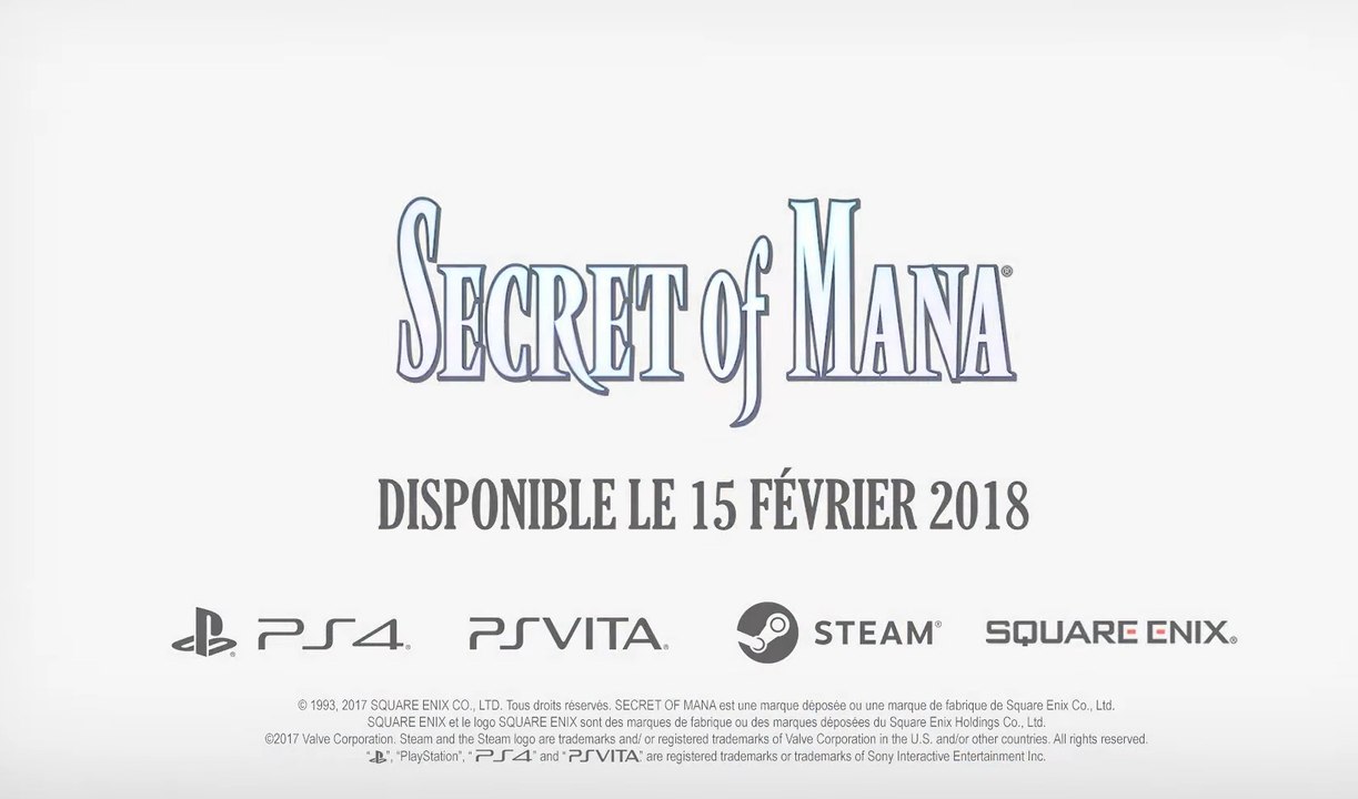Secret of Mana (remake) : trophées, succès du jeu sur PS4, Vita et Steam