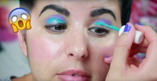 Une Youtubeuse réalise tout son maquillage avec du vernis à ongles