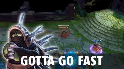 League of Legends : la course-poursuite entre Rammus et un Q d'Akali !