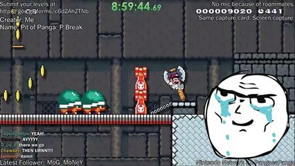 Super Mario Maker : il pleure de joie en réussisant le niveau le plus difficile du jeu !