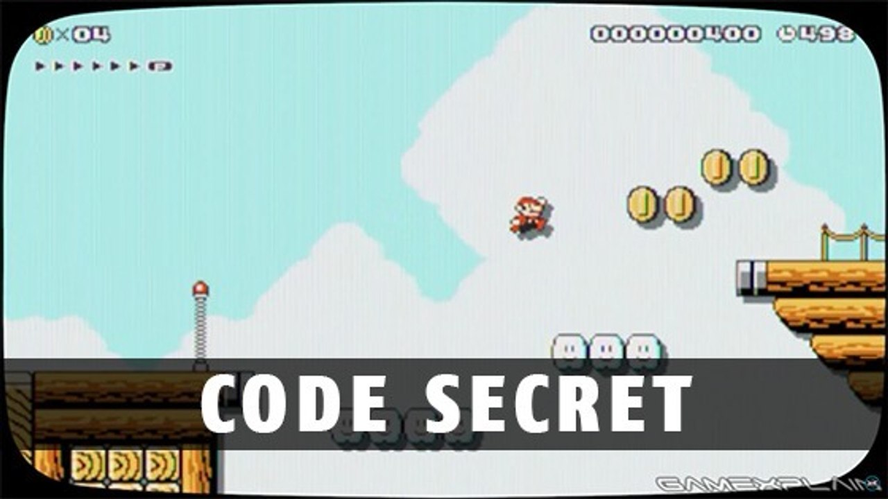 Super Mario Maker : un code secret pour renforcer l'esprit nostalgique du jeu !
