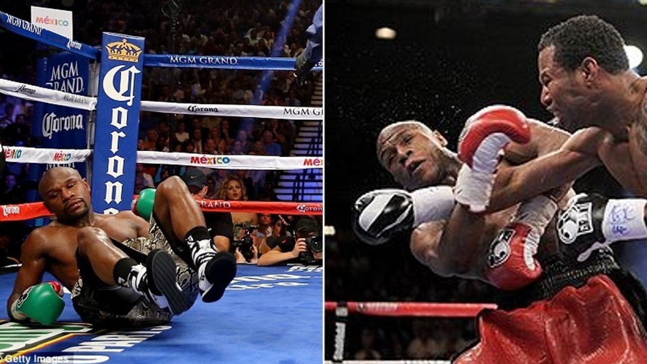 Floyd Mayweather stand 5 Mal am Rand einer Niederlage