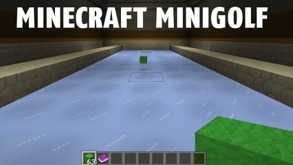 Minecraft : un minigolf jouable jusqu'à 4 joueurs !