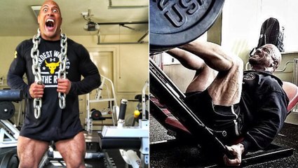 Nein, The Rock trainiert an seinem Legs Day nicht nackt! Aber er hat einen Tipp für's passende Outfit!