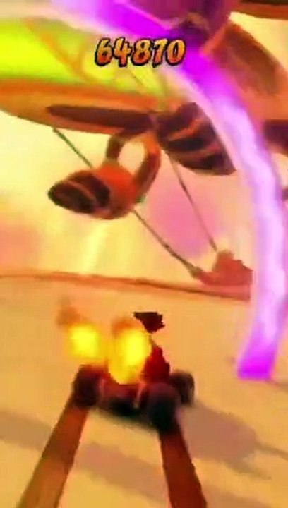 Pinstripe’s Charcoal Colored CTR Kart - Crash Team Racing Nitro Fueled