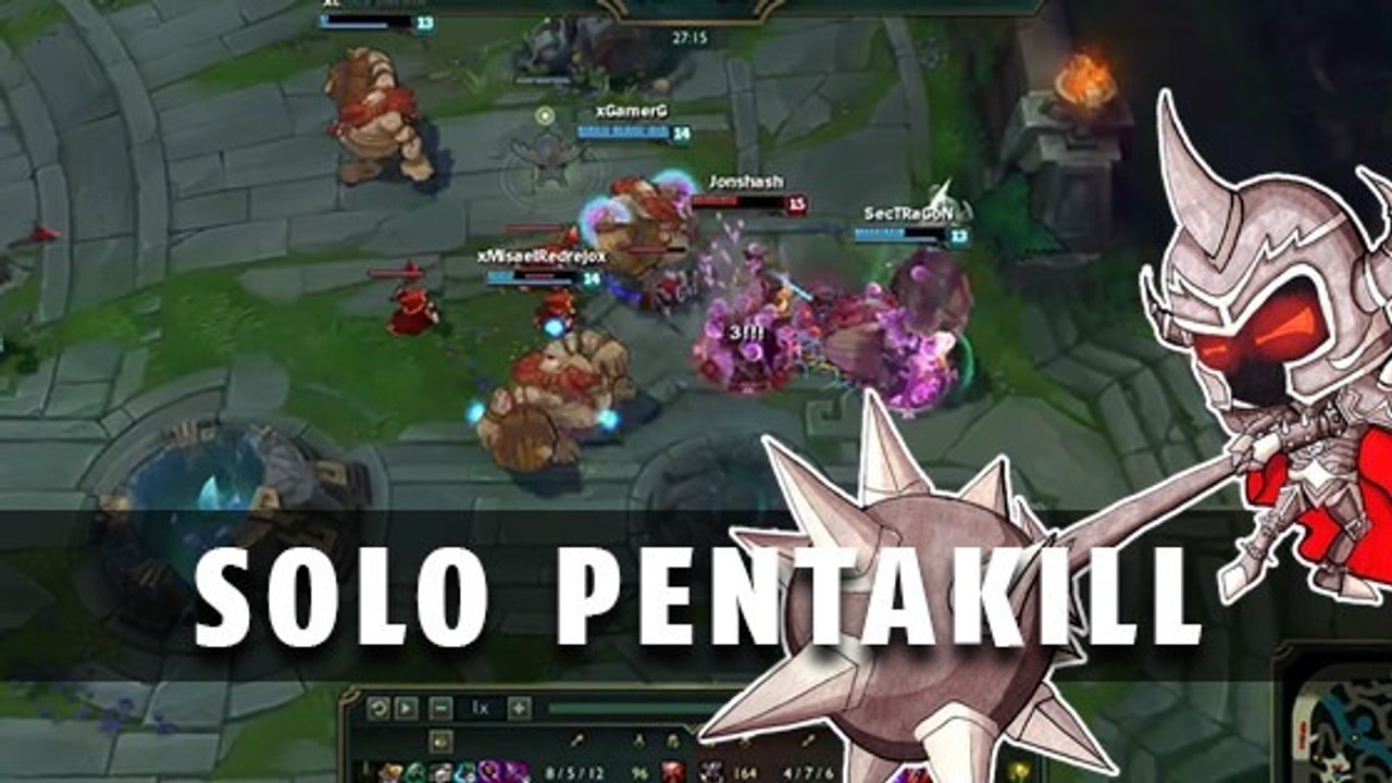 League of Legends : le pentakill hallucinant d'un Mordekaiser en 1v5