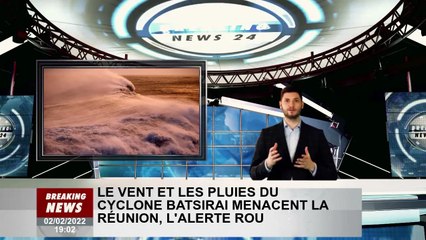 Le vent et la pluie de l'ouragan Bazilet menacent l'alerte rouge pour La Réunion