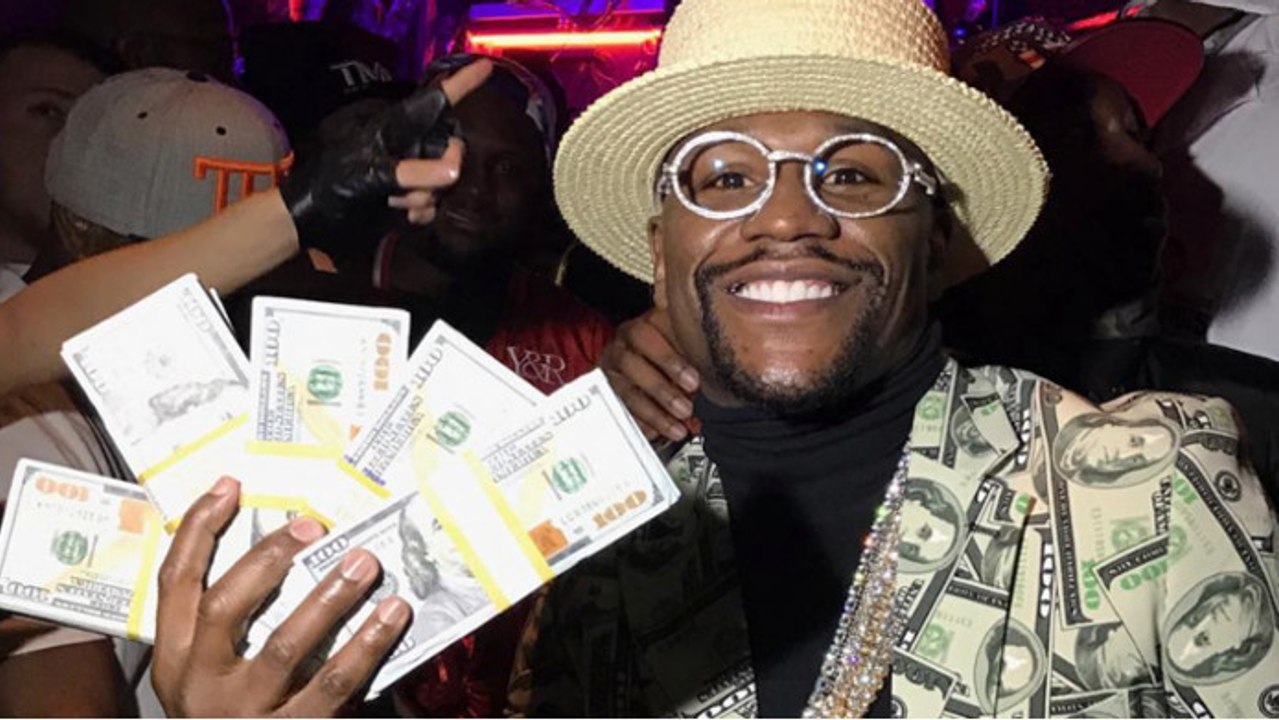 Vor seinem Kampf ist Floyd Mayweather eine unglaublich hohe Wette eingegangen