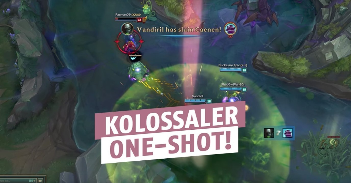 League of Legends: Auch mit 20000 Lebenspunkten wird dieser Champion von Urgot mit einem One-Shot vernichtet