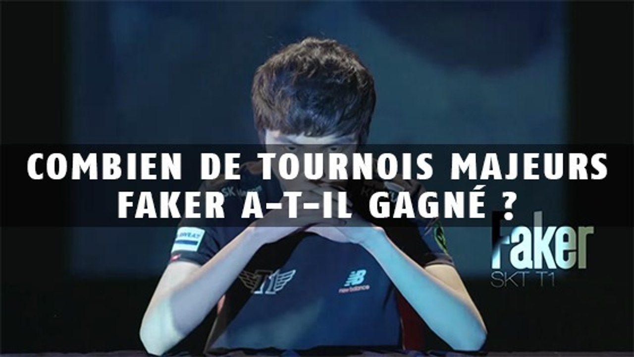 League of Legends : Combien de tournois majeurs Faker a-t-il gagné ?