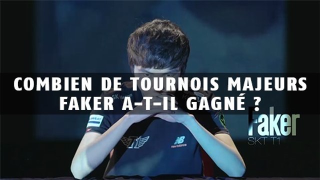 League of Legends : Combien de tournois majeurs Faker a-t-il gagné ?