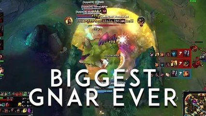 League of Legends : un Gnar est invincible grâce à ses alliés