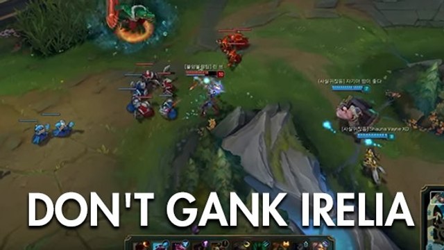 League of Legends : un enchainement magnifique permet à Irelia d'éviter un gank de 4 joueurs