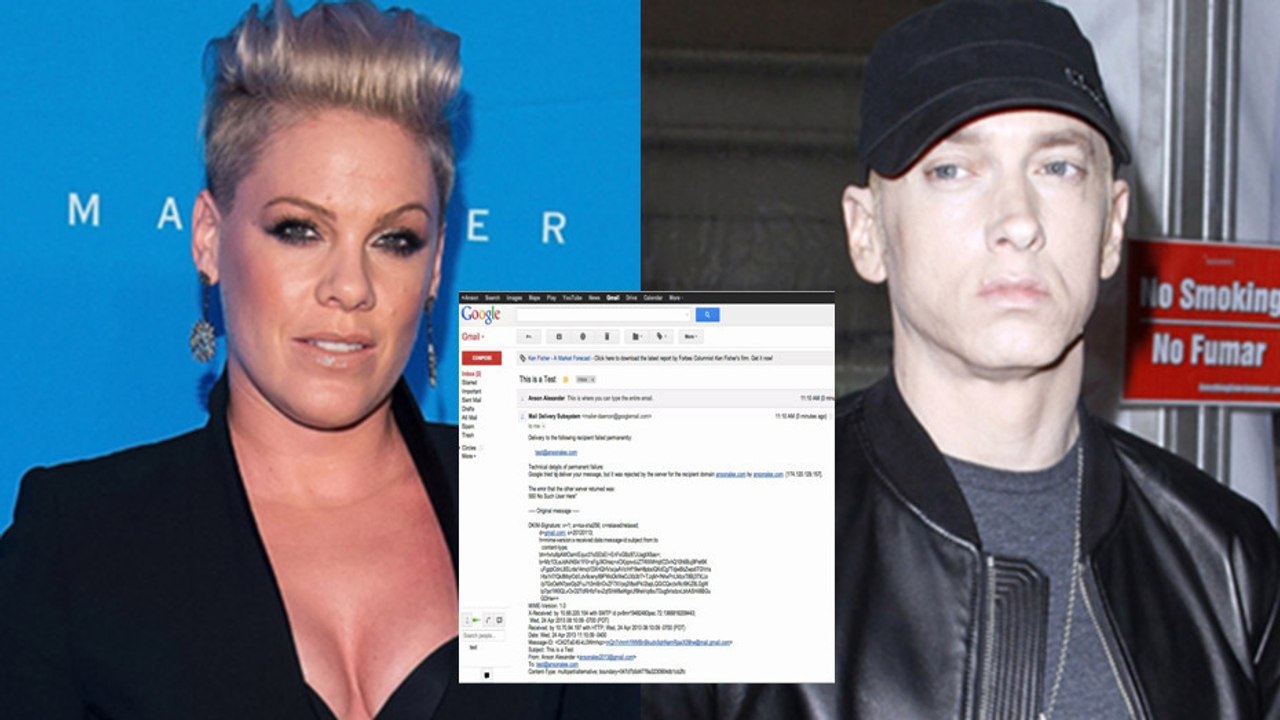 Pink macht Eminem angetrunken eine Liebeserklärung