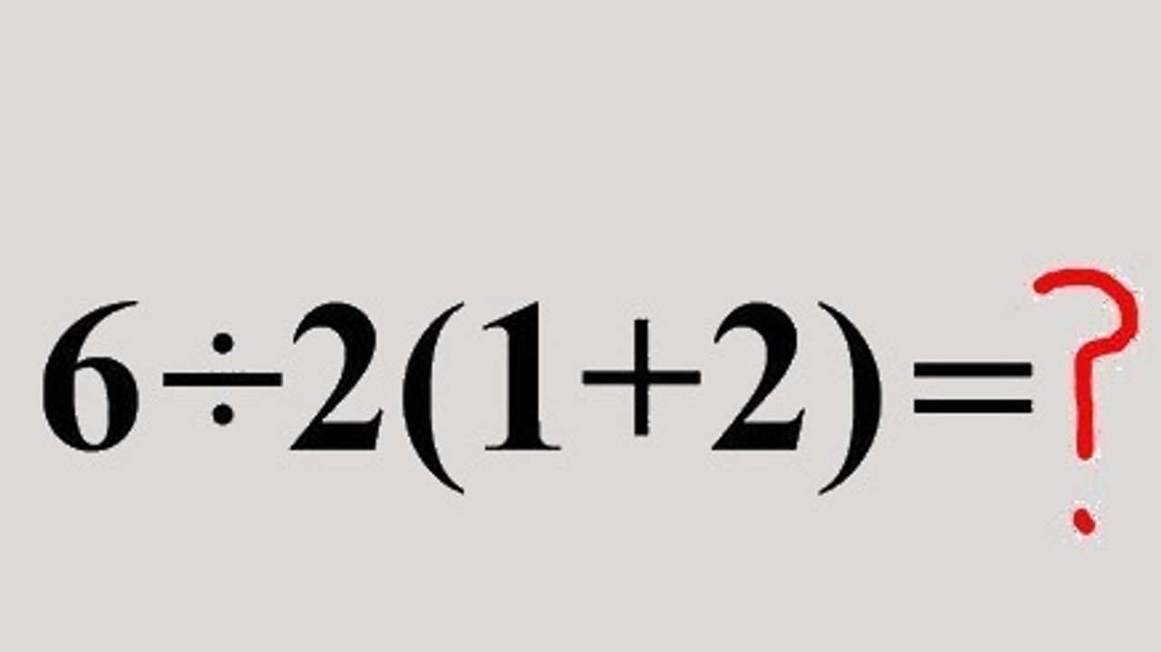 Matherätsel: 6/2(1+2)