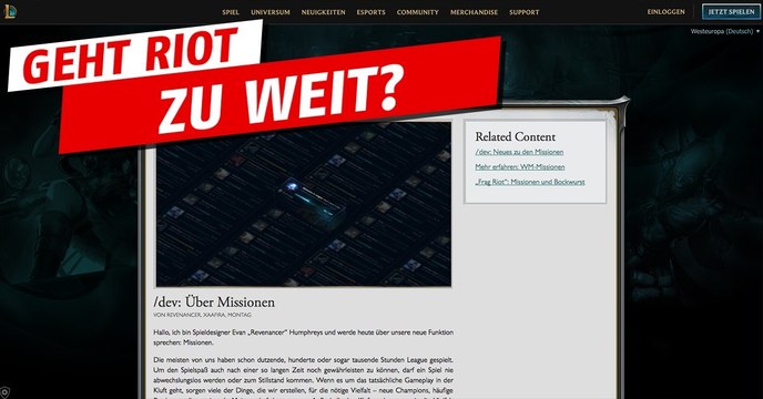 League of Legends: Die neuen Missionen werden immer problematischer