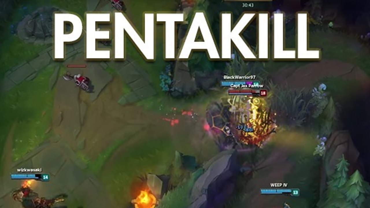 League of Legends : il prend un pentakill en 1v5 avec Poppy
