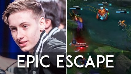 Download Video: League of Legends : Bjergsen réalise une escape incroyable lors des IEM San José