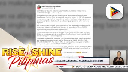 Isang LGU sa Quezon, may handog para sa mga single ngayong Valentine's day