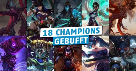 League of Legends: Mit dem kommenden Patch wird es Buffs geben, die den Schaden von fast 20 Champions betreffen