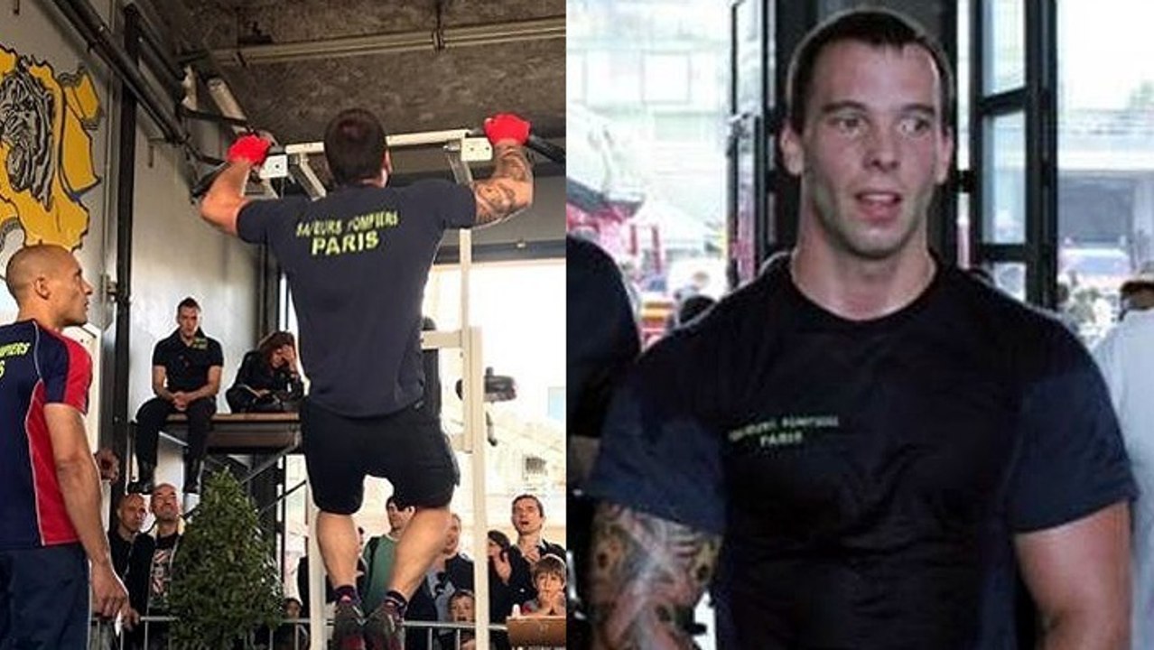 Feuerwehrmann stellt neuen Klimmzug-Rekord auf