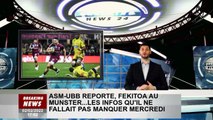 ASM-UBB reportée, Fekitoa à Münster... l'info à ne pas manquer mercredi