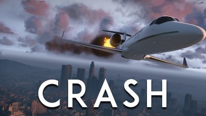 GTA 5 : le crash impressionnant d'un Boeing en plein centre-ville