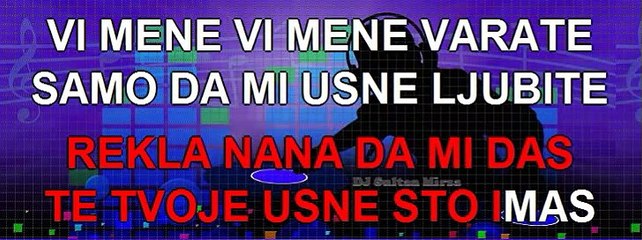 Rekla nana da mi daš - Narodna (uživo karaoke)