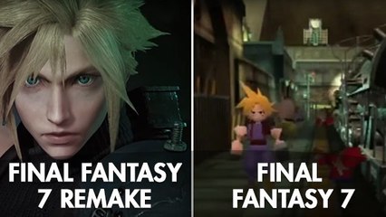 Final Fantasy 7 : la vidéo comparative entre la version originale PS1 et le remake PS4