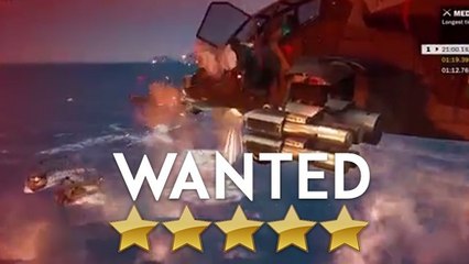 Just Cause 3 : ce joueur a totalement détruit Médici avec 5 étoiles de recherche