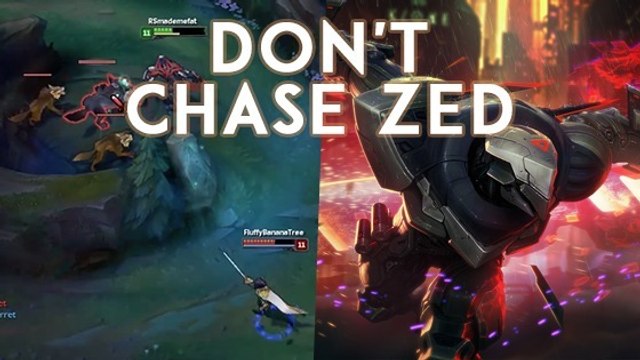 League of Legends : chase un Zed est toujours une mauvaise idée