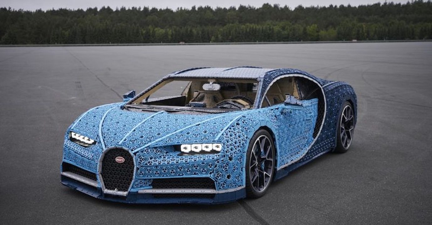 LEGO: Unglaublicher Bugatti in Originalgröße aus einer Million Legosteinen
