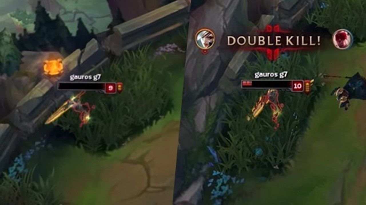 League of Legends : avec 10 HP, cette Riven outplay deux joueurs sans trembler