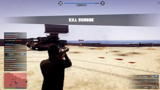 GTA 5 : deux équipes de GTA Online armées seulement de tanks et lance-roquettes s'affrontent