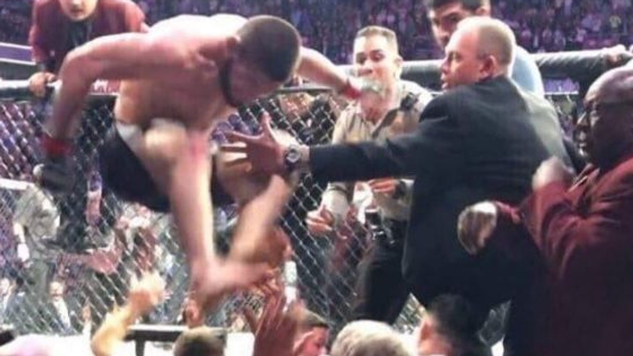 Video: Die Massenschlägerei nach dem Kampf McGregor vs. Nurmagomedov