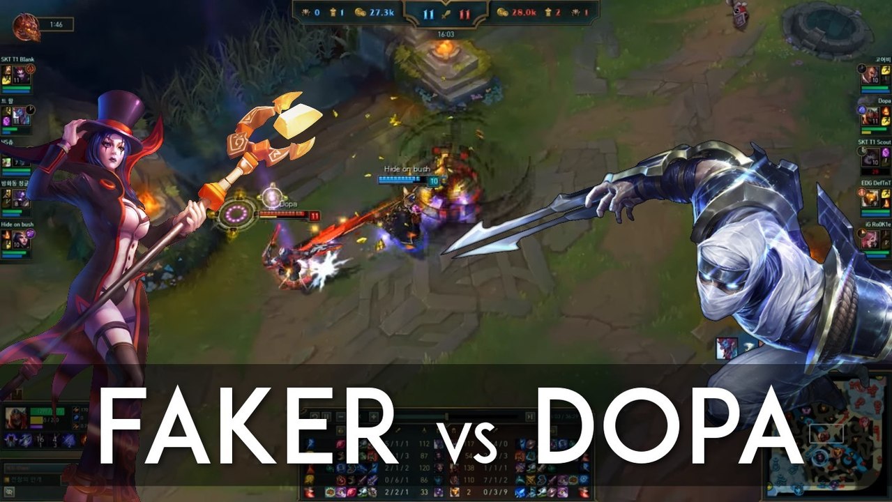 League of Legends : un 1v1 entre Faker Dopa, deux légendes coréennes