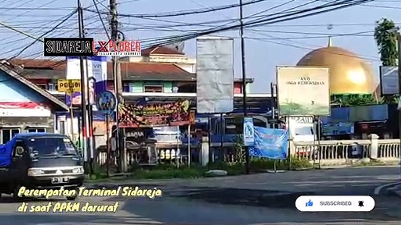 Kondisi Saat PPKM Darurat Perempatan Terminal Sidareja | Sidareja Explorer