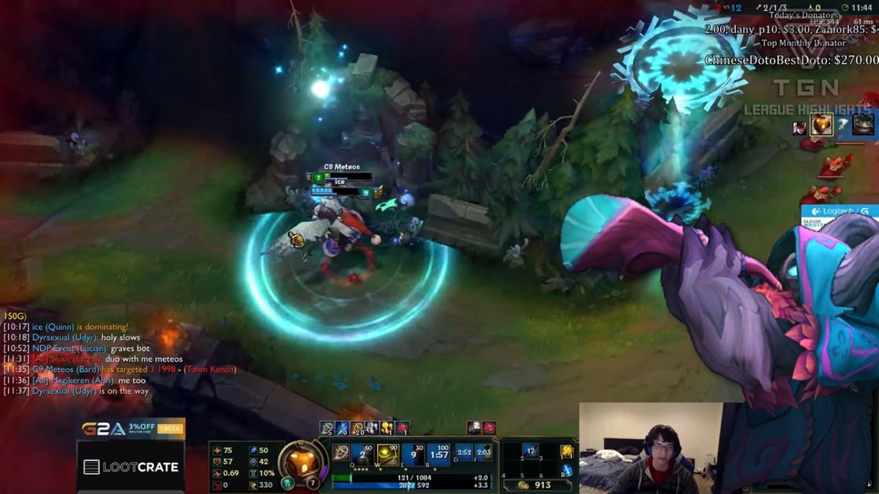 League of Legends : le Bard de Meteos veut troller ses alliés mais sauve finalement sa team