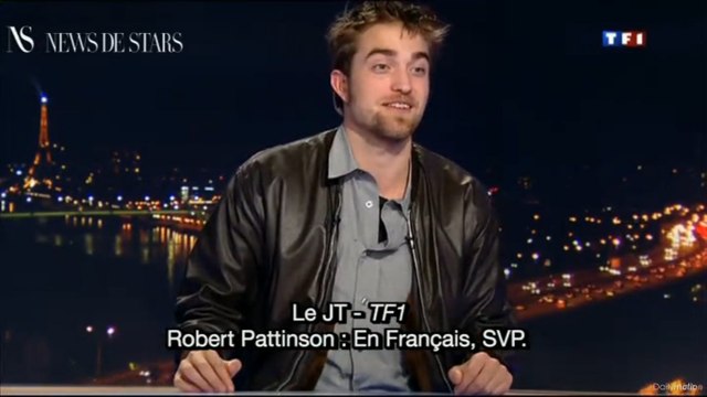 Robert Pattison parle français dans le Zapping de News de Stars