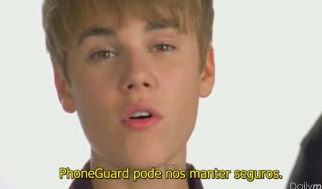Justin Bieber : Sa pub pour Phone Guard