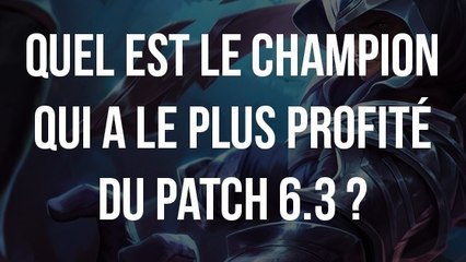 League of Legends : quel est le champion qui a le plus profité du dernier patch ?