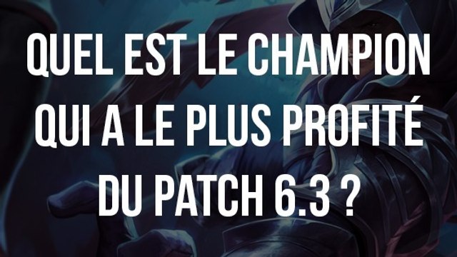 League of Legends : quel est le champion qui a le plus profité du dernier patch ?