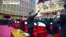شاهد: تصفيق حار لزعيم كوريا الشمالية كيم جونغ أون وزوجته خلال حفل موسيقي